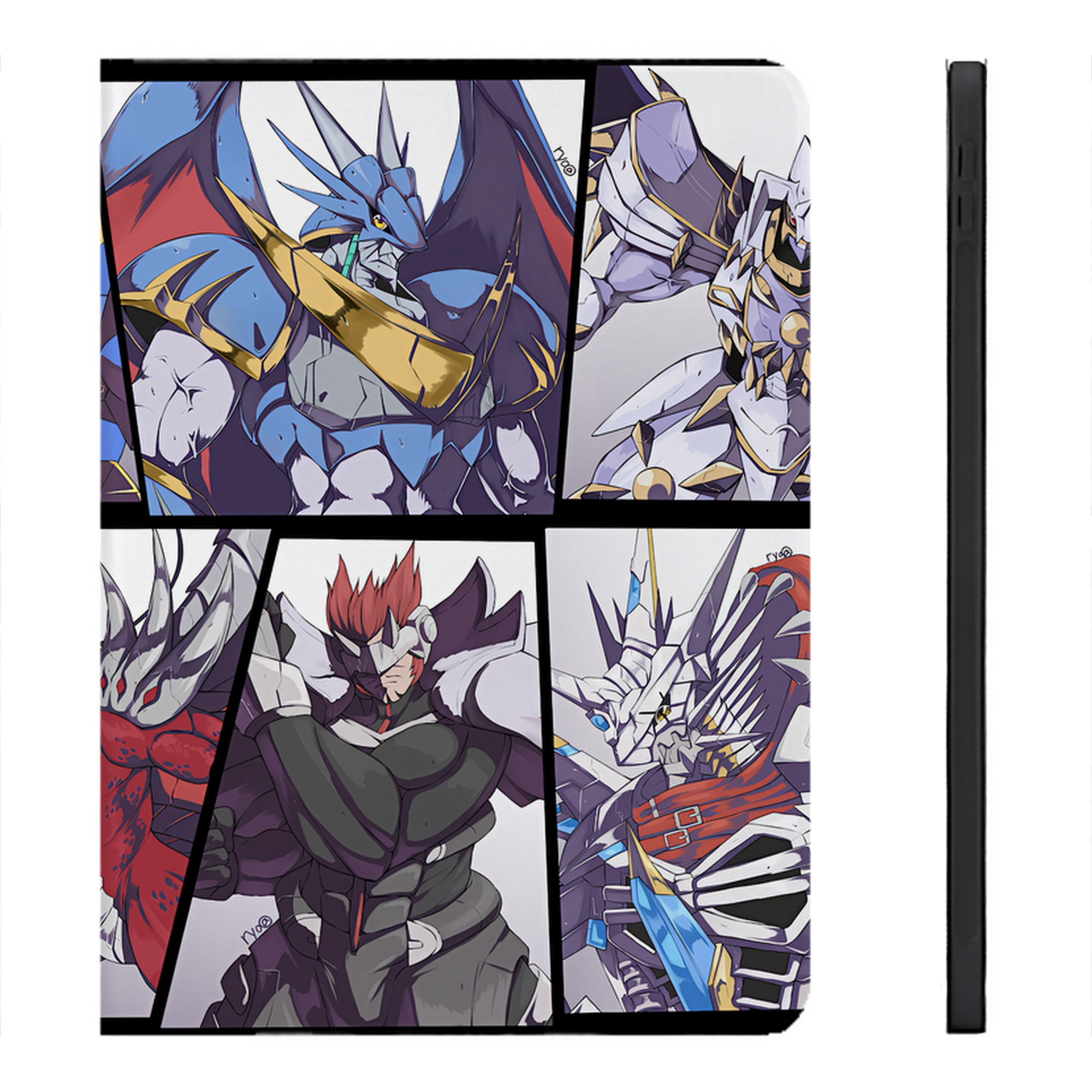 （画像用） Digimon デジタルモンスター/デジモン IPadケース ペンホルダー付き ブックスタイルデザイン